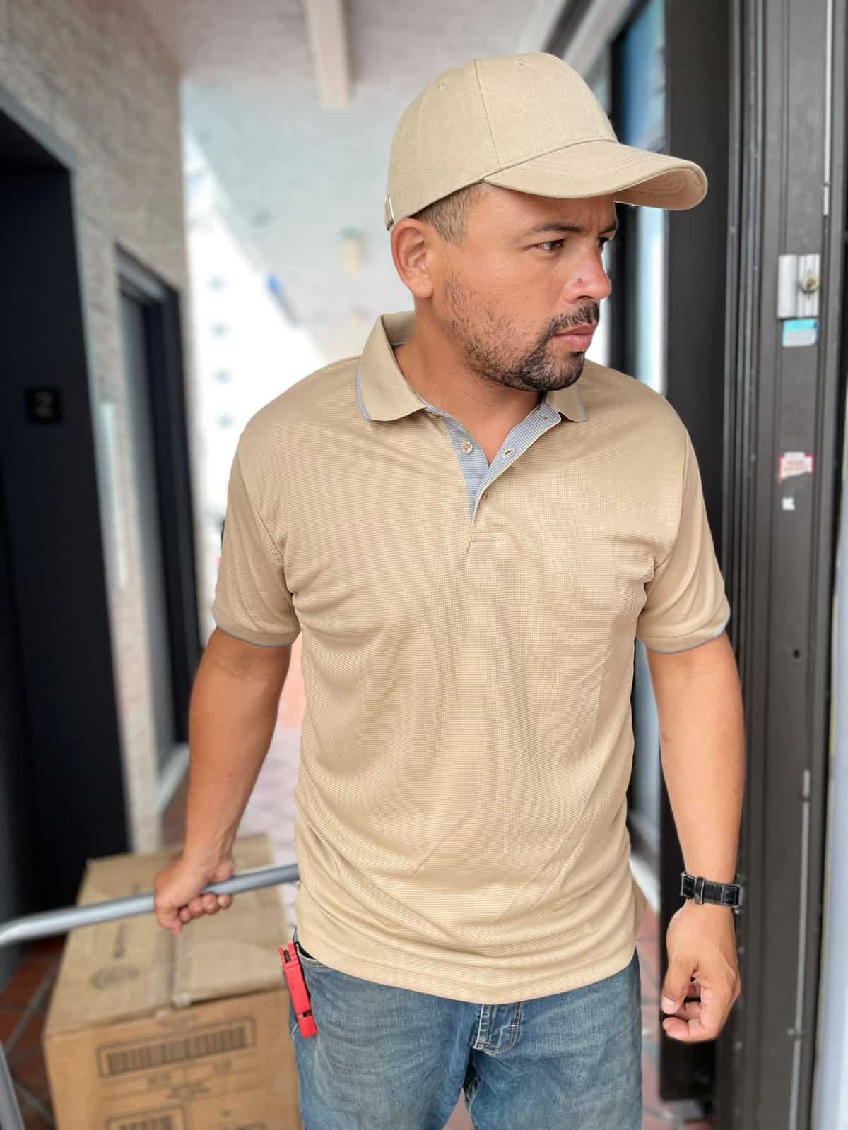 Custom Sky Blue W212 Coolfit Polo Shirt} - Image 4