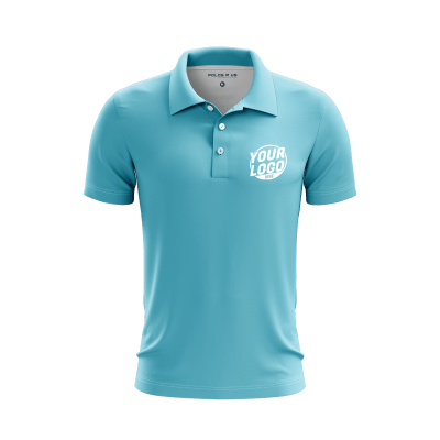 Custom Aqua Polo Shirt