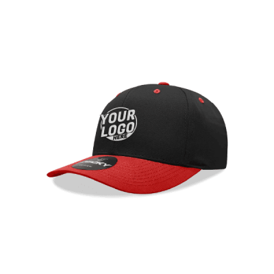 Embroidered Black Red Dad Hat