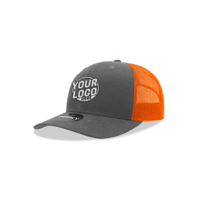 Charcoal Neon Orange Shirt