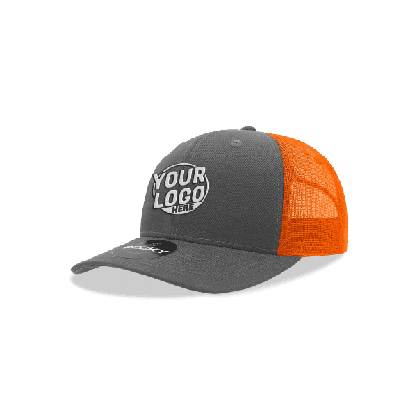 Charcoal Neon Orange Shirt