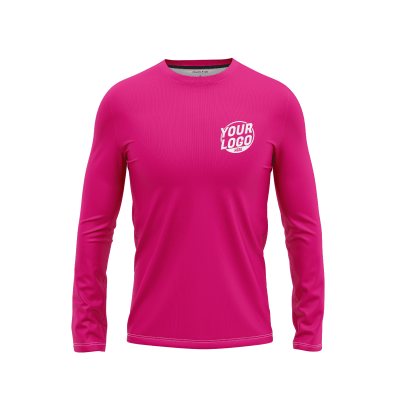 Custom Fuchsia Long Sleeve Shirt
