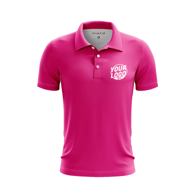 Custom Fuchsia Polo Shirt