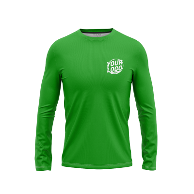 Custom Green Long Sleeve Shirt
