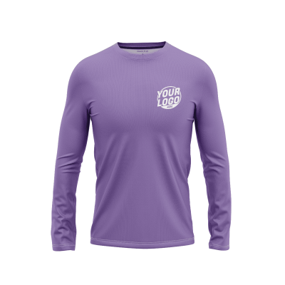 Custom Lavender Long Sleeve Shirt