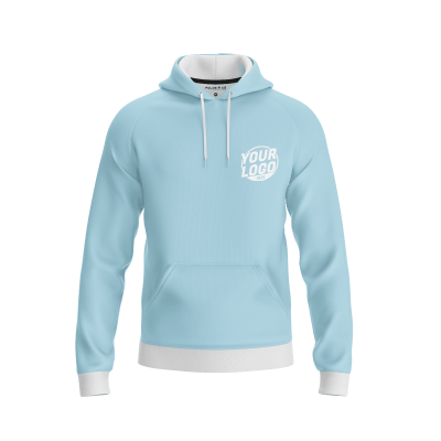 Custom Light Blue Hoodie