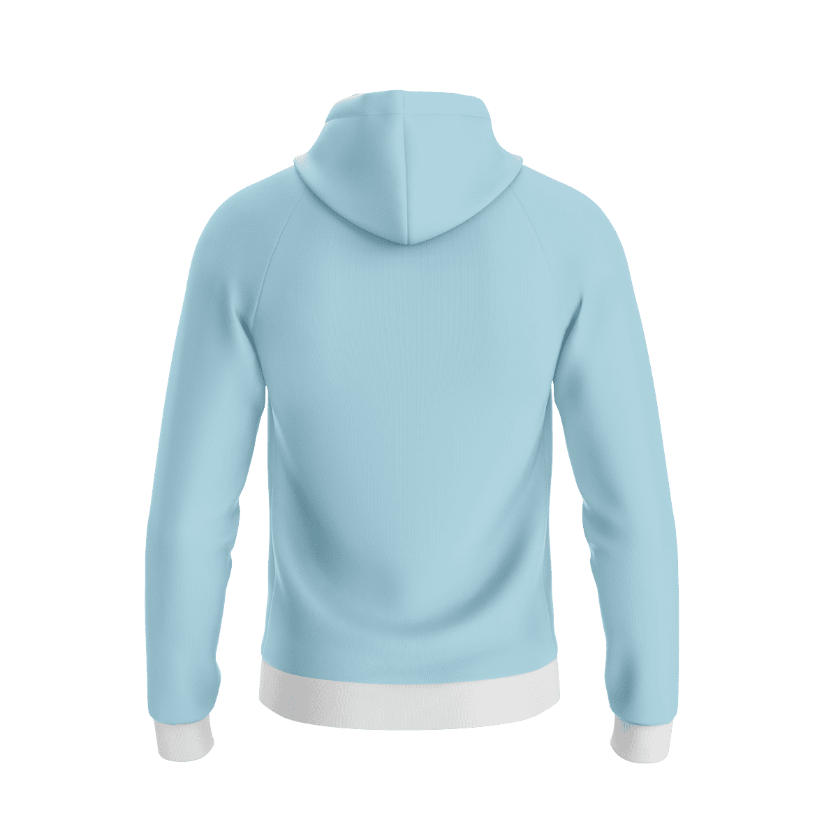 Custom Light Blue Hoodie - Image 2