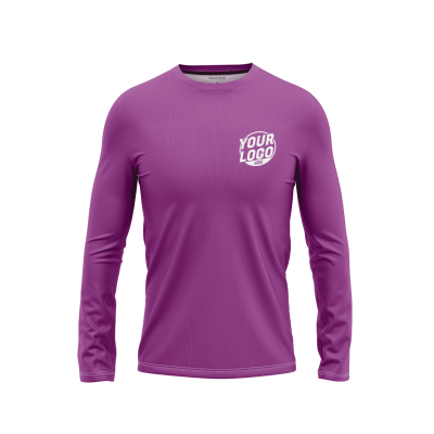 Custom Magenta Long Sleeve Shirt