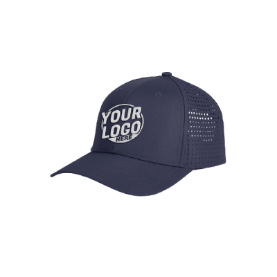 Embroidered Navy Perforated Hat