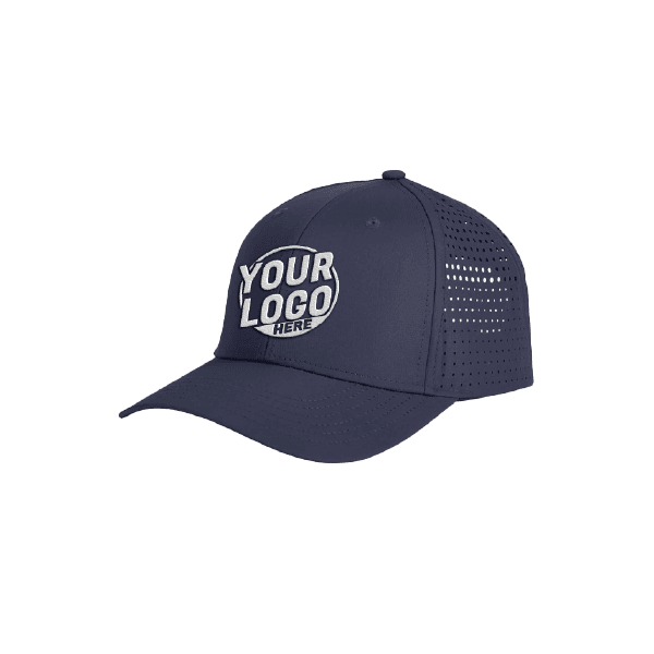 Embroidered Navy Perforated Hat