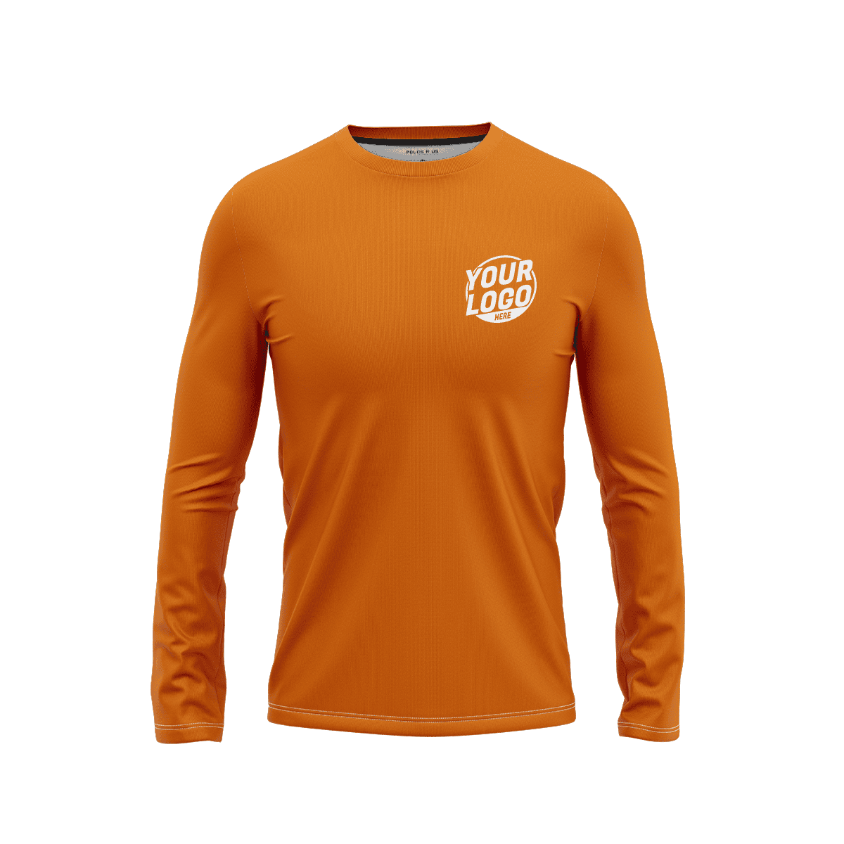 Custom Orange Long Sleeve Shirt