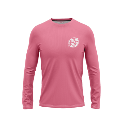 Custom Pink Long Sleeve Shirt