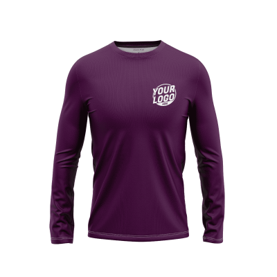 Custom Plum Long Sleeve Shirt
