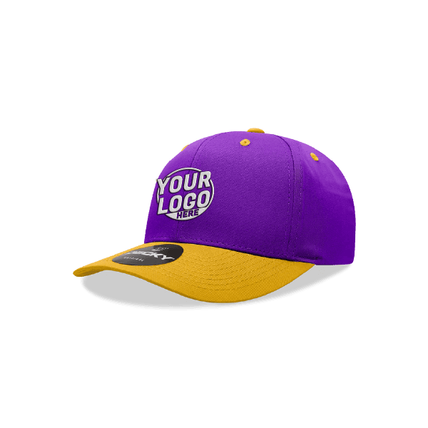 Embroidered Purple Gold Dad Hat