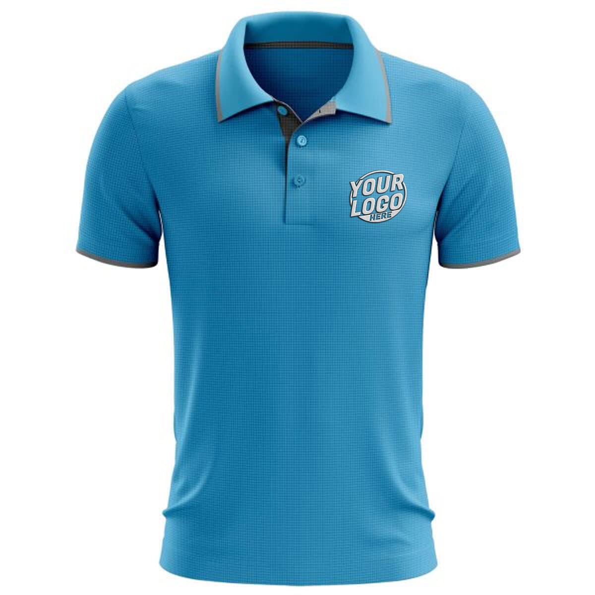 Custom Sky Blue W212 Coolfit Polo Shirt}