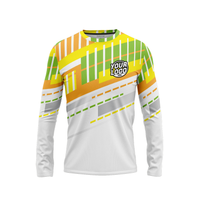 Custom Blue Matrix Long Sleeve Shirt