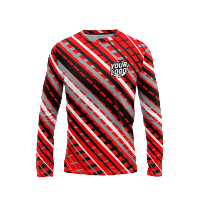 Custom Bold Streaks Long Sleeve Shirt