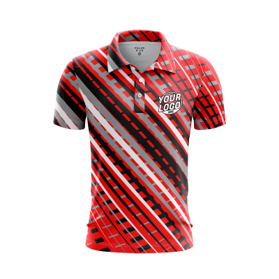Custom Bold Streaks Polo Shirt