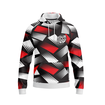 Custom Crimson Blur Hoodie