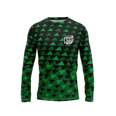 Custom Emerald Circuit Long Sleeve Shirt