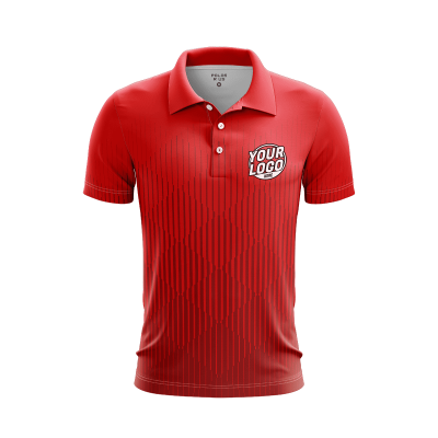 Custom Glitch Frame Polo Shirt