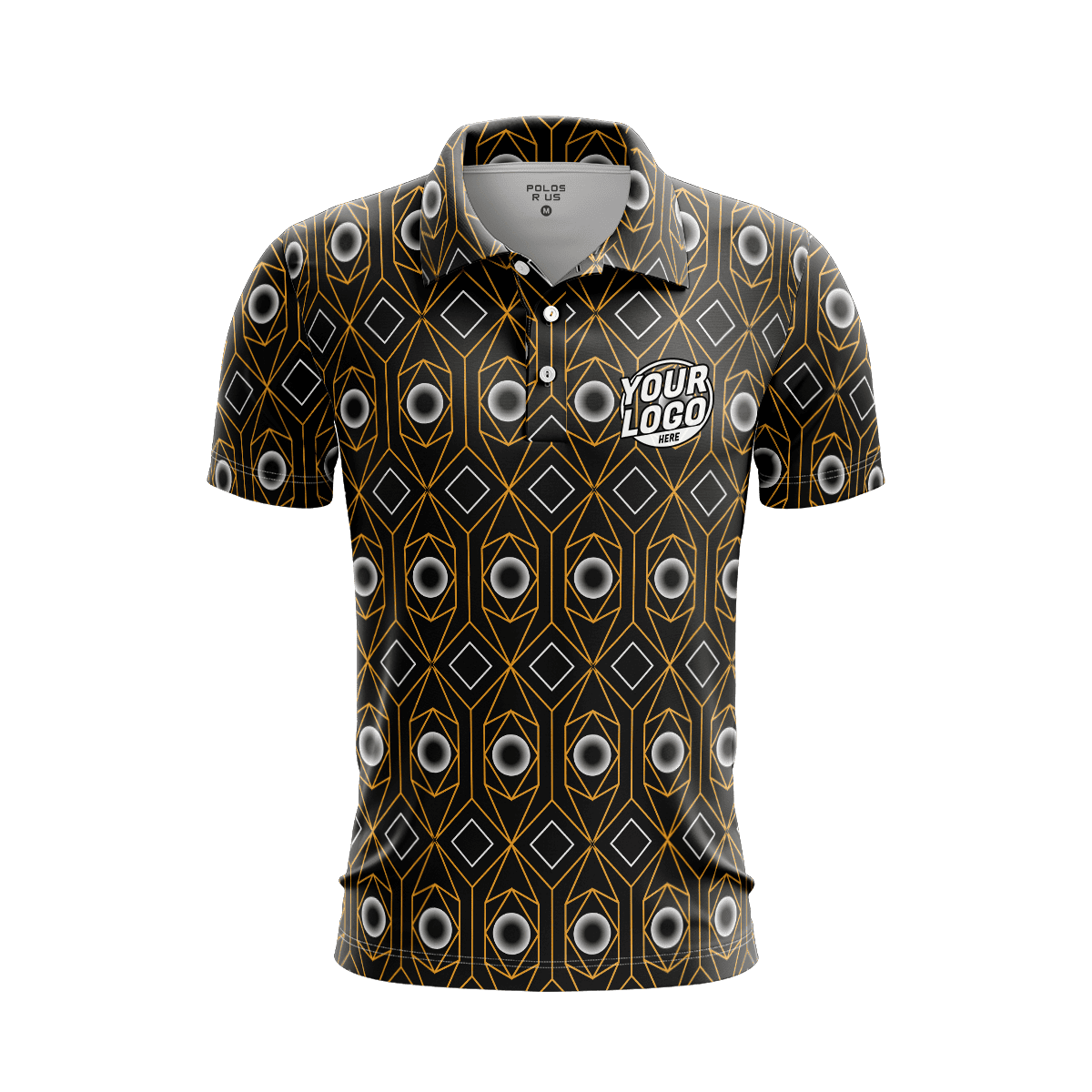 Custom Industrial Chevron Polo Shirt