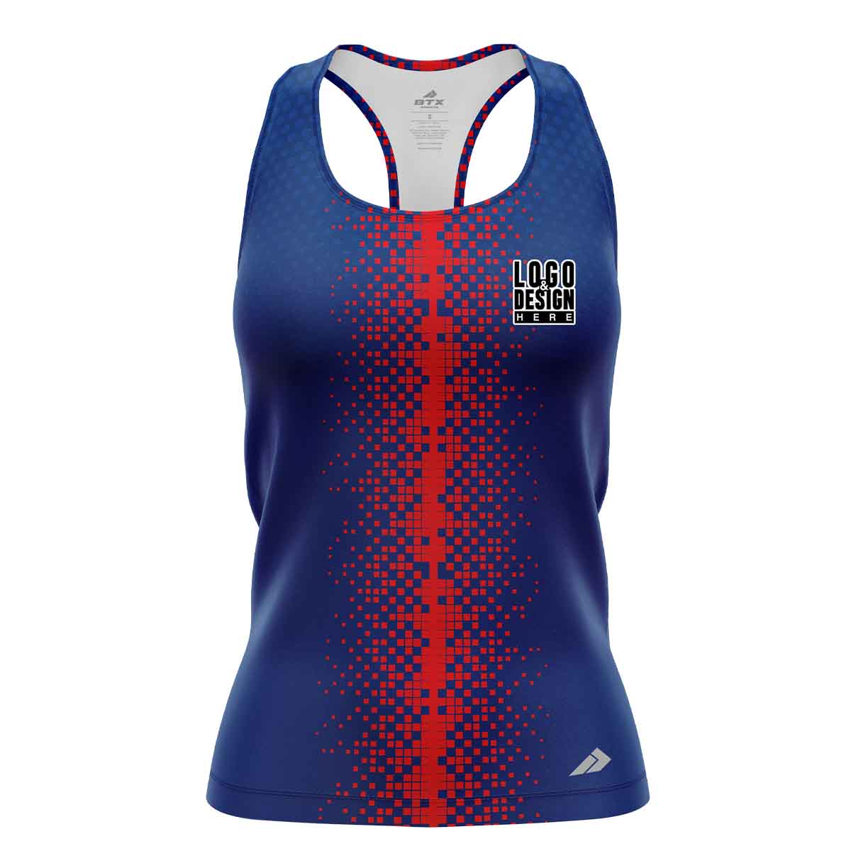 Vertical Blurred Stripe Women’s Tank Tops