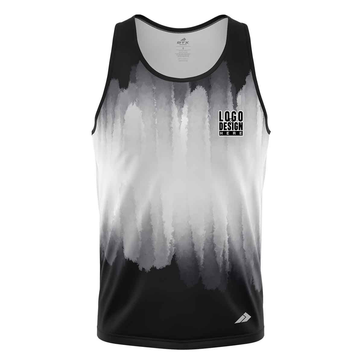 Brushed Center White Men’s Tank Top