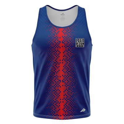 Vertical Blurred Stripe Men’s Tank Tops