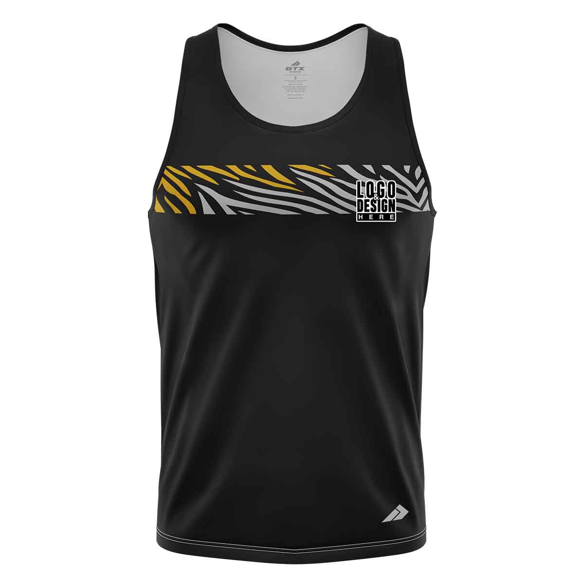 Zebra Chest Line Men’s Tank Top