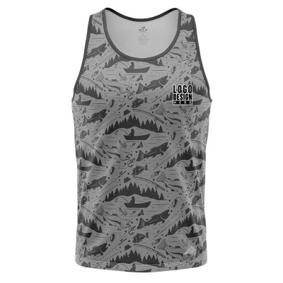 Fishing Print Men’s Tank Tops