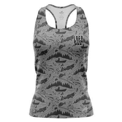 Fishing Print Women’s Tank Tops