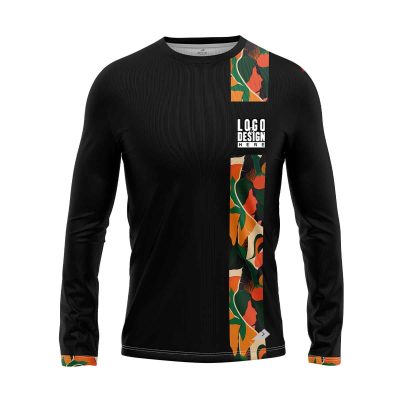 Floral Vertical Stripe Men’s Long Sleeve