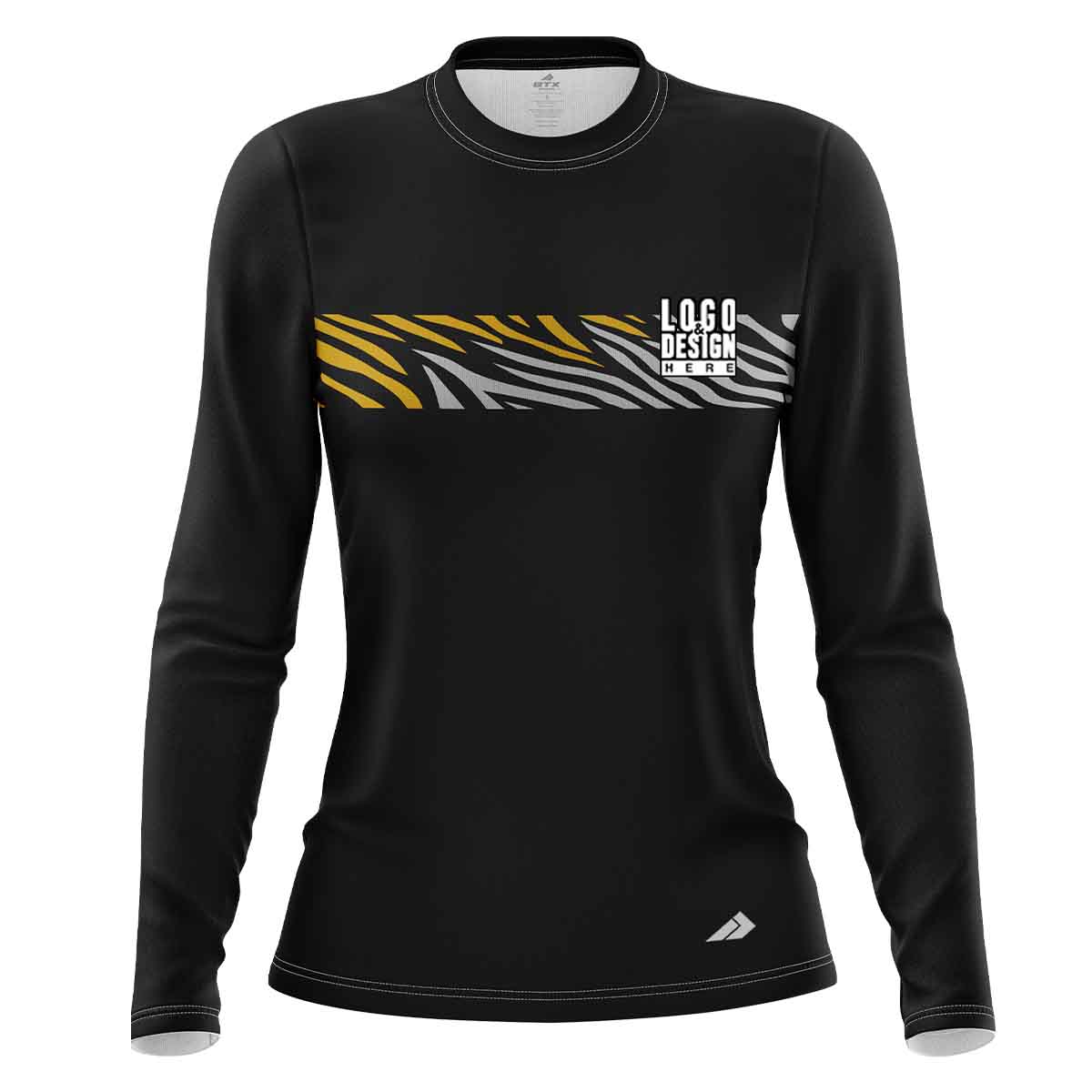 Zebra Chest Line Women’s Long Sleeve
