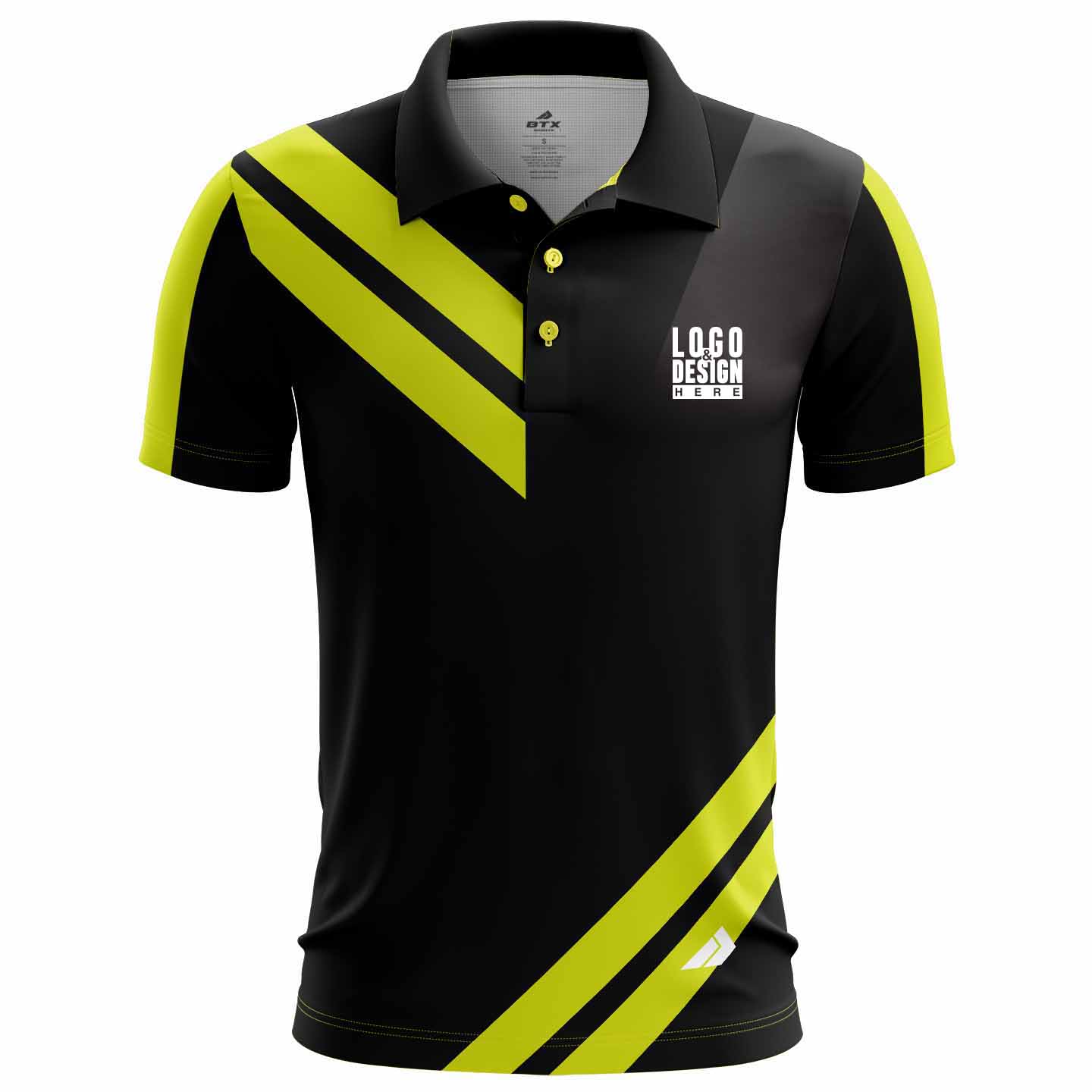 Angular Stripes Men’s Polo Shirts