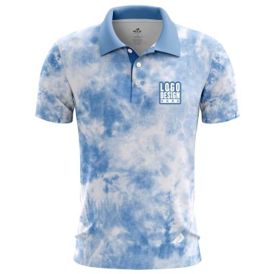 Basic Tie Dye Men’s Polo Shirts