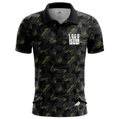 Neon Camo Men’s Polo Shirts