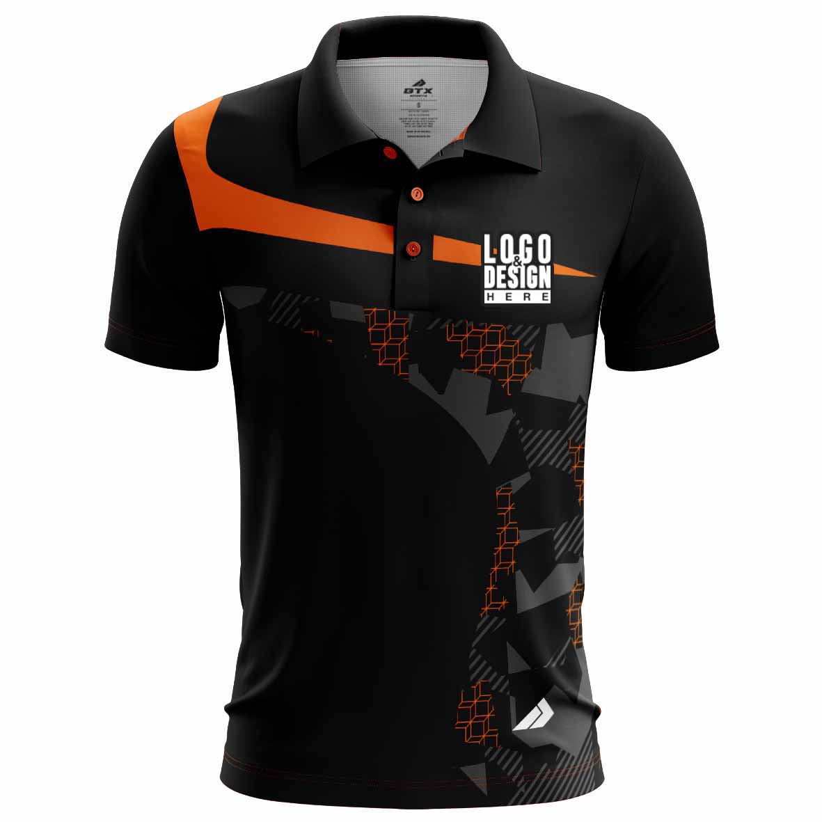 Grunge Curves Men’s Polo Shirts