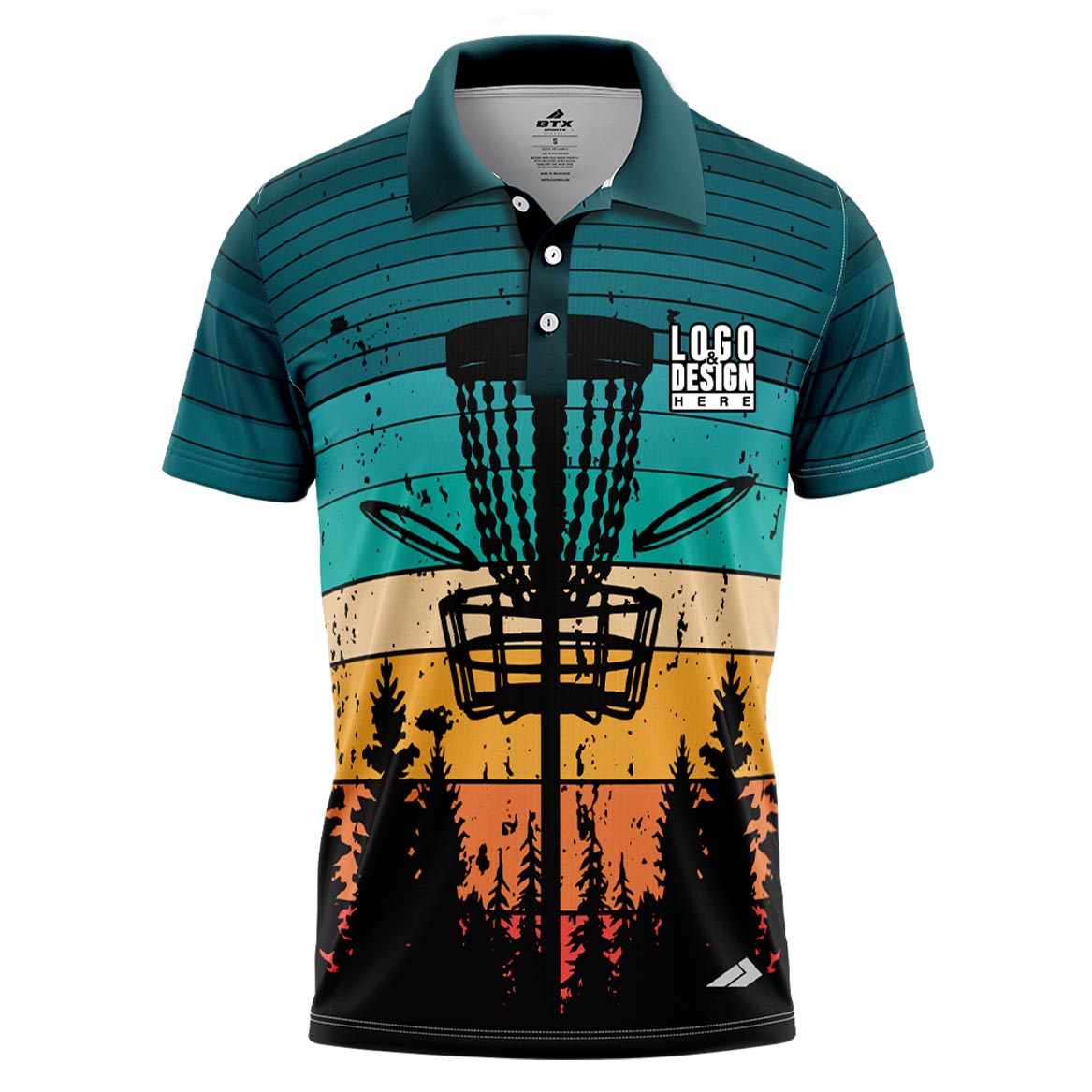 Custom FlightMaster Series Men’s Disc Golf Polo Uniform