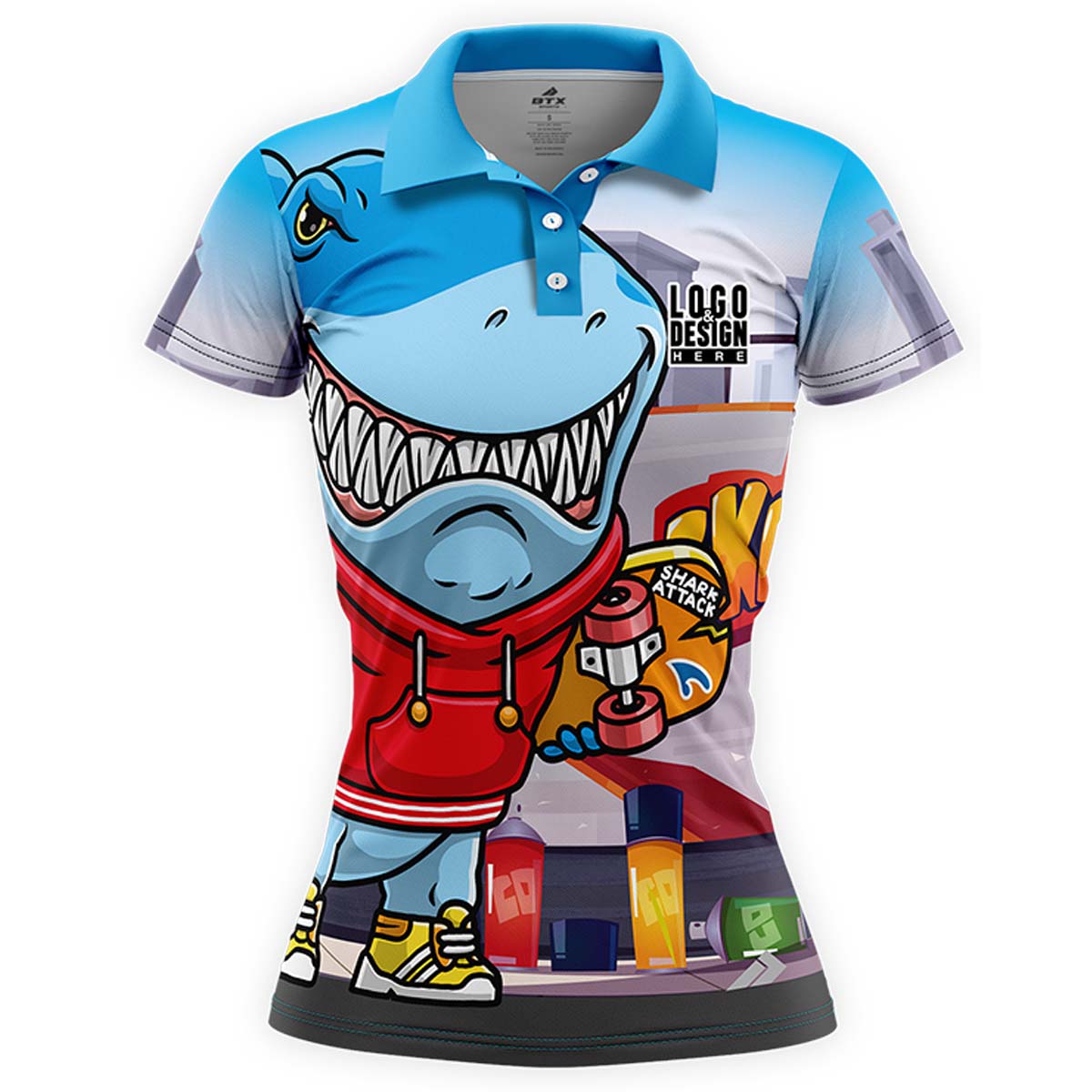 Custom OllieOutlaw Women’s Skateboarding Polo Uniform