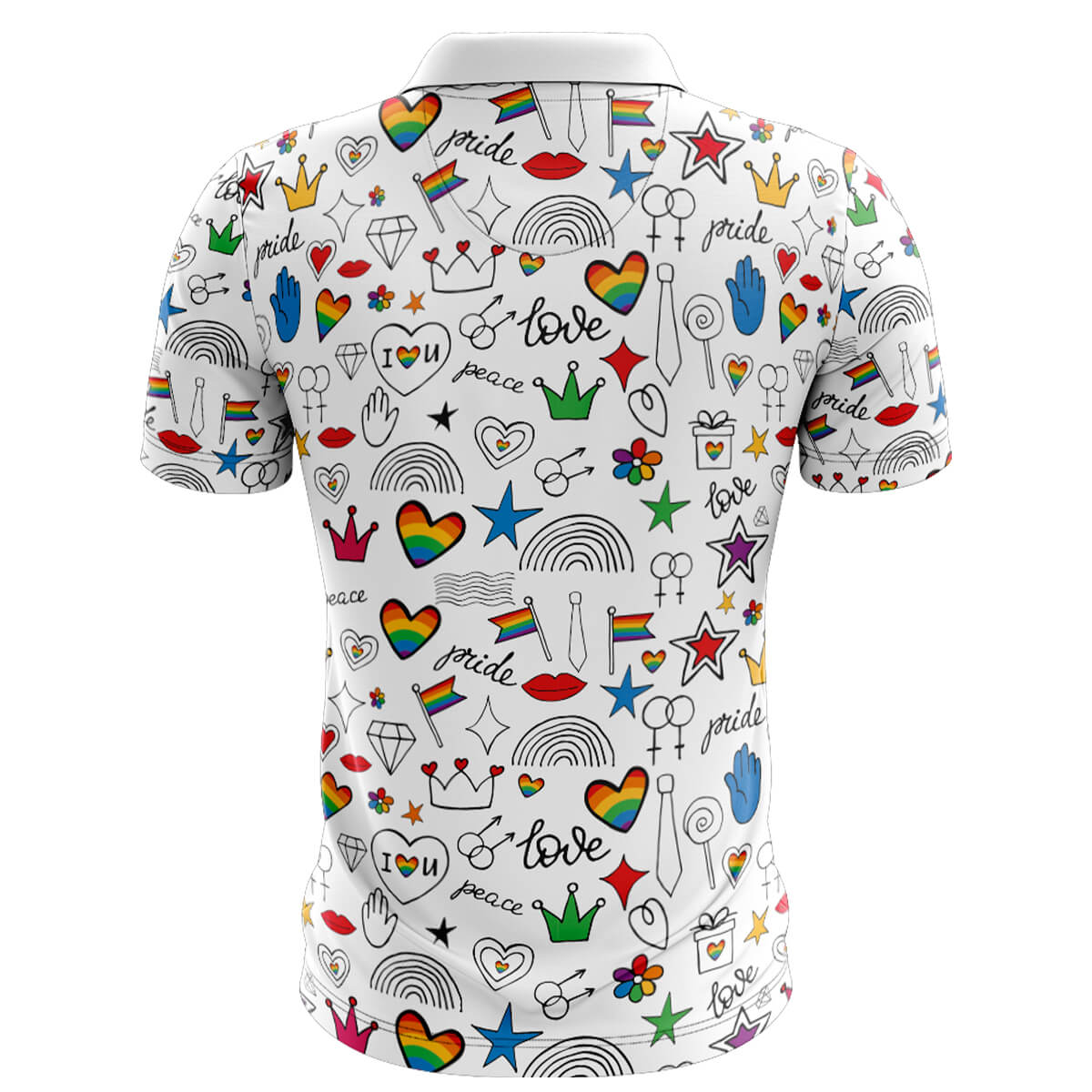 Rainbow Men’s Polo Shirts - Image 2