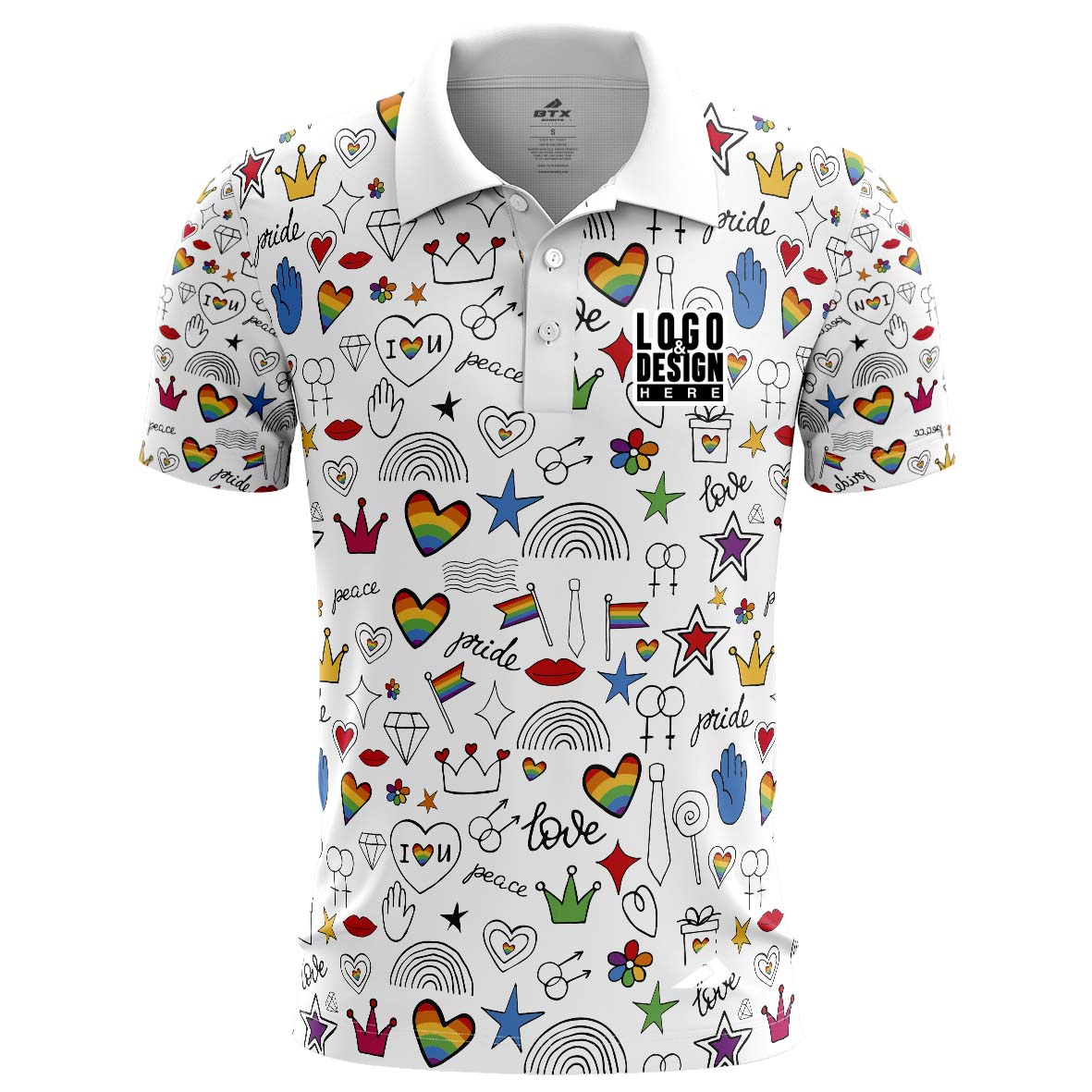 Rainbow Men’s Polo Shirts
