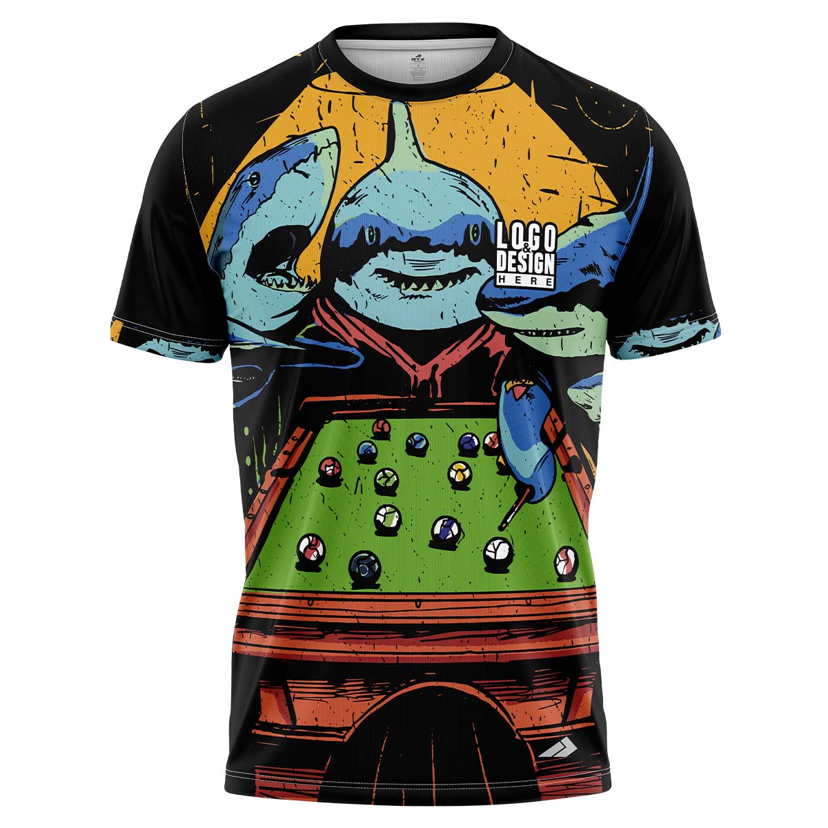 Custom RackRunner Men’s Pool Jersey Uniform