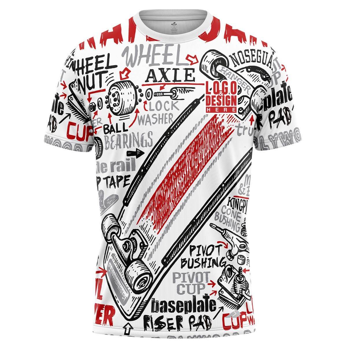 Custom RadicalRide Men’s Skateboarding Jersey Uniform