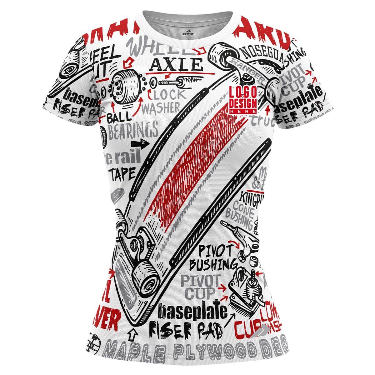 Custom RadicalRide Women’s Skateboarding Jersey Uniform