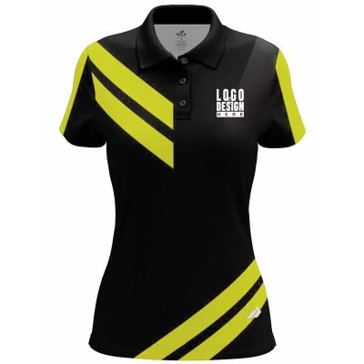 Angular Stripes Women’s Polo Shirts