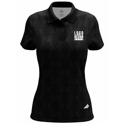 Geometric Triangles Women’s Polo Shirts