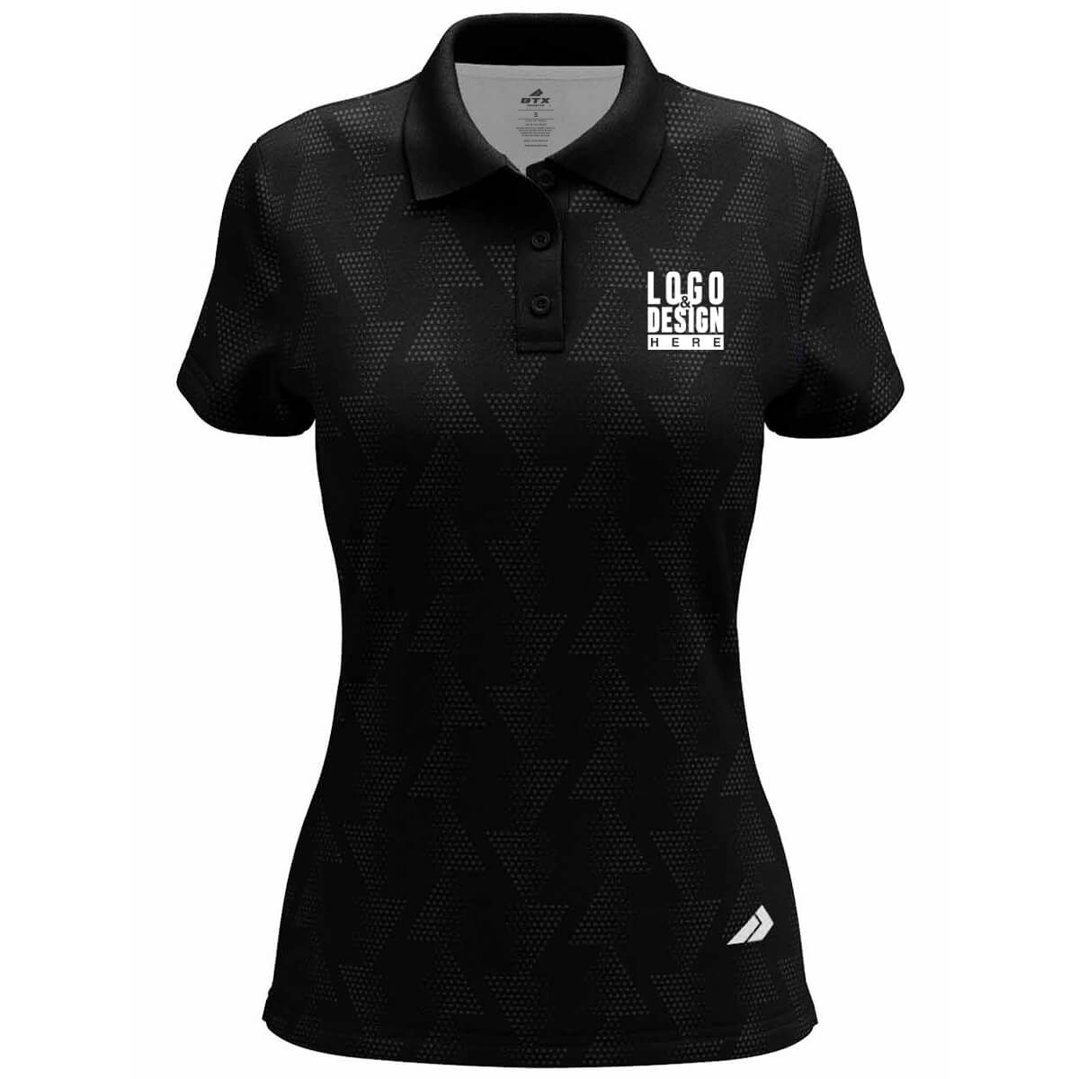 Geometric Triangles Women’s Polo Shirts