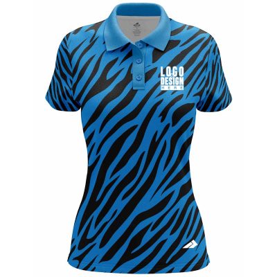 Zebra Stripes Women’s Polo Shirts