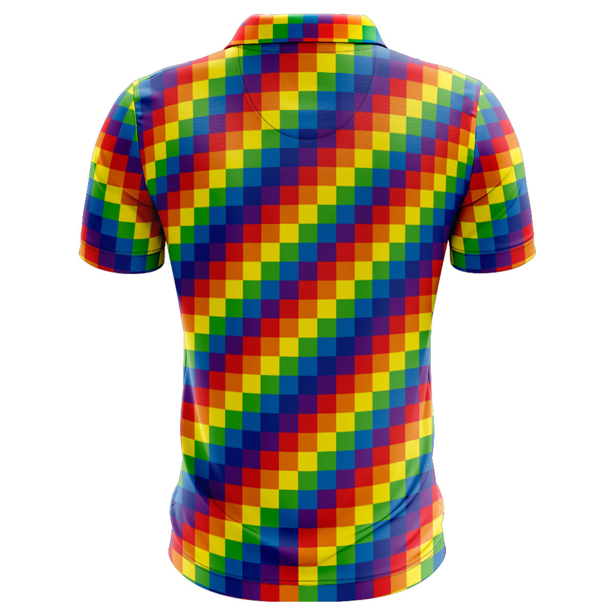 Pixel Love Men’s Polo Shirts - Image 2